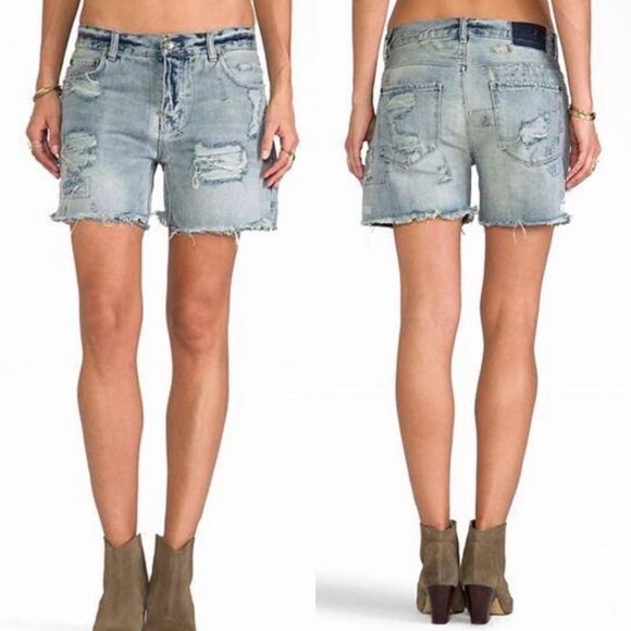 Ksubi x Revolve NWT Boyfriend Shorts in Midnight and Dusted Size 31 - Picture 1 of 8